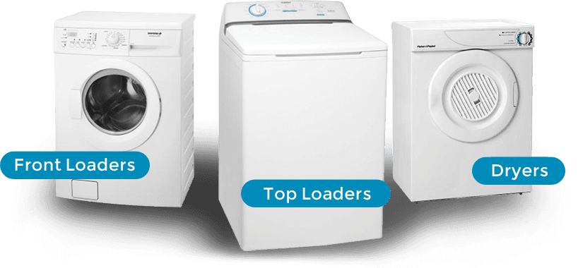 Front Loaders, Top Loaders, Dryers